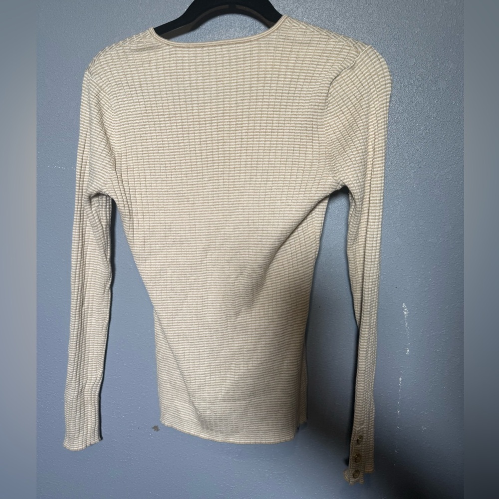 J. McLaughlin Button‎ Sleeve Top- Small - Picture 3 of 8